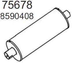 резонатор(бочка) глушителя IVEC 75678 HOBI