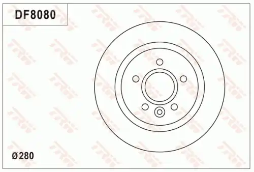 Тормозной диск TRW DF8080S