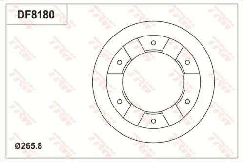 Тормозной диск TRW DF8180S
