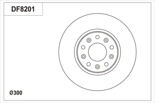 Тормозной диск TRW DF8201S