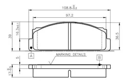 Тормозные колодки дисковые BOSCH 0 986 TB2 002