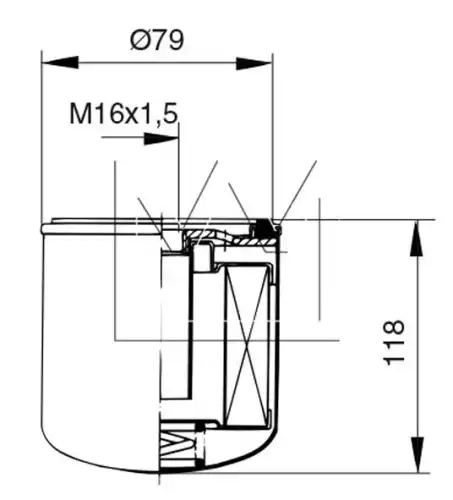 Топливный фильтр MONARK 030 789 154