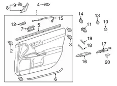 Ручка двери TOYOTA / LEXUS 7464576010C1