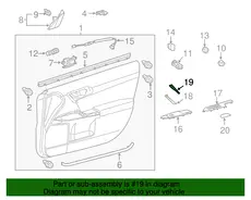 Ручка двери TOYOTA / LEXUS 7464576010C1