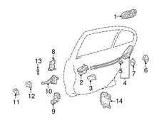 Ручка двери TOYOTA / LEXUS 6924030190B1