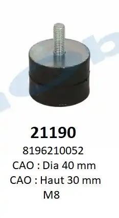 подушка глушителя MB 21190 HOBI