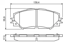 Тормозные колодки дисковые BOSCH 0 986 494 240