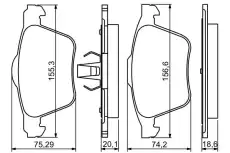 Тормозные колодки дисковые BOSCH 0 986 494 245
