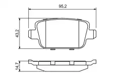 Тормозные колодки дисковые BOSCH 0 986 494 247