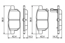 Тормозные колодки дисковые BOSCH 0 986 494 255