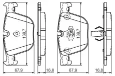 Тормозные колодки дисковые BOSCH 0 986 494 294