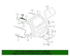 амортизатор багажника правый MB 211 980 14 64