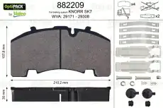 Тормозные колодки дисковые VALEO 882209