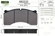 Тормозные колодки дисковые VALEO 882222