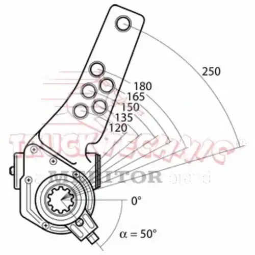 Рычаг регулировки тормоза TRUCKTECHNIC TT70.02.875