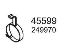 Хомут глушителя HOBI 45599