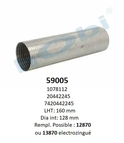 Гофра глушителя HOBI 59005 L= d=