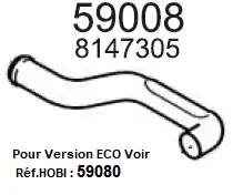 59008 (141261.255) ТРУБА HOBI
