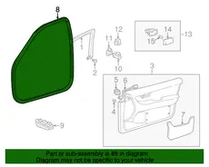 Ручка двери TOYOTA / LEXUS 6231150031C0