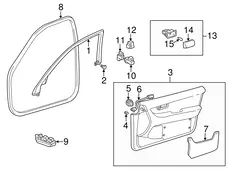 Ручка двери TOYOTA / LEXUS 6231150031C0