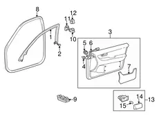 Ручка двери TOYOTA / LEXUS 6231250031E1