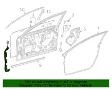 WEATHERSTRIP, FR DOO 6231262020 TOYOTA / LEXUS