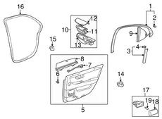 Уплотнитель двери TOYOTA / LEXUS 6233250031C0