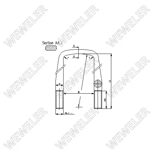 Стремянка рессоры WEWELER B088M24B048