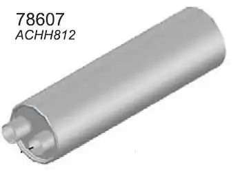 резонатор глушителя DAF 78607 HOBI