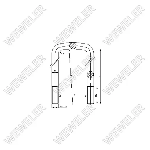 Стремянка рессоры WEWELER B010M22A092