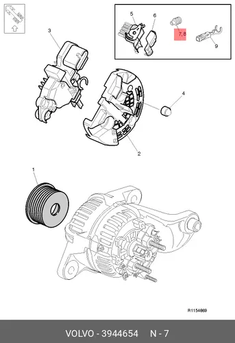 Уплотнитель двери VOLVO 3944654