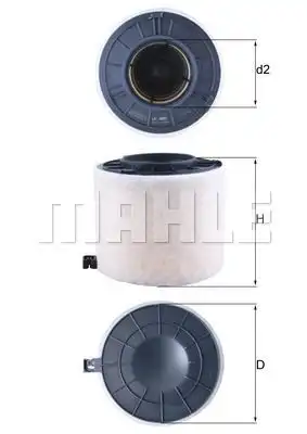 Фильтр воздушный MAHLE LX 4410