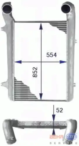 Интеркулер HELLA 8ML 376 723-771