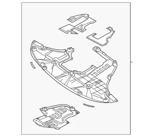 защита двигателя \Kia Sorento 4 29110P2000 MOBIS