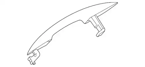 Ручка двери MOBIS 83651AA000