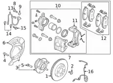 58732AA000 Шланг тормозной MOBIS