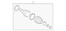 joint kit-wheel side.rh 495R2P2050 MOBIS
