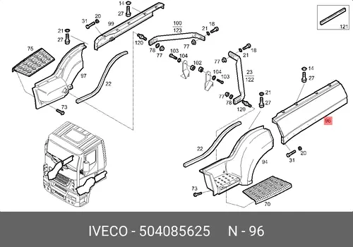 Крыло IVECO 504085625