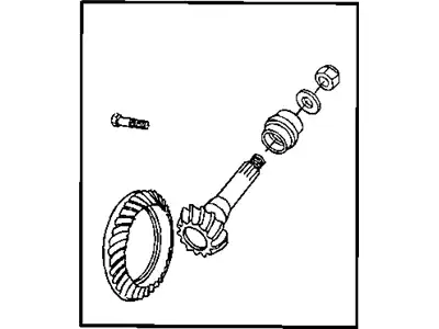 GEAR KIT RING AND PINION 68031 907AB DODGE