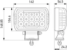 Фара HELLA 1FE 358 154-031