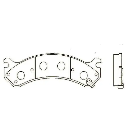 Тормозные колодки дисковые передняя ось CTR GK0263