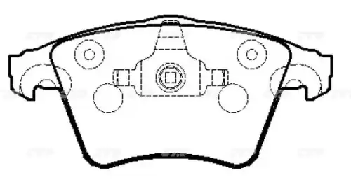 Тормозные колодки дисковые CTR GK1294