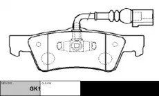 Тормозные колодки дисковые CTR GK1317