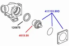 Термостат системы охлаждения WAHLER 411133.80D