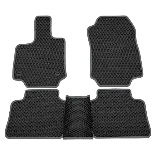 Коврики в салон REZKON 9034035302 Toyota Rav 4 2019-н.в. 4 шт., серый черный