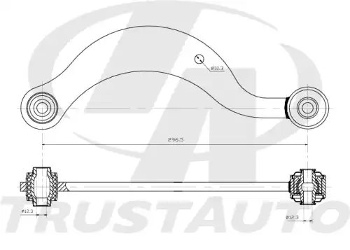 Рычаг подвески TRUSTAUTO HCA-6265