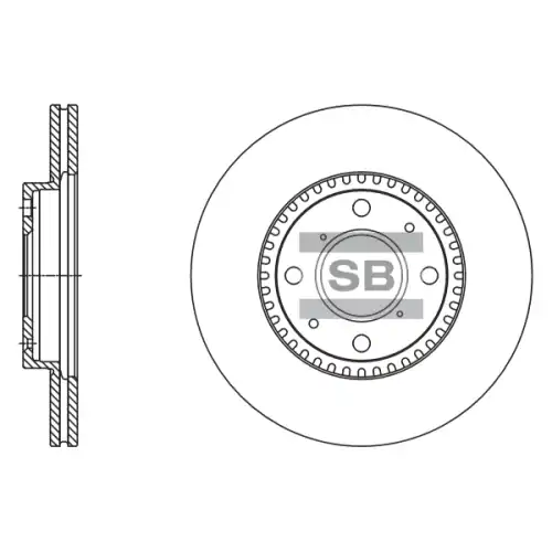 Тормозной диск SANGSIN SD4803