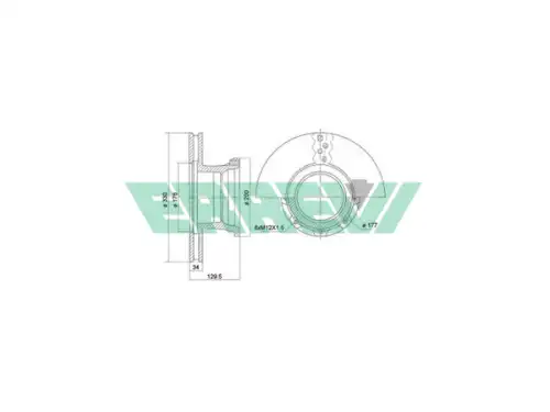 Тормозной диск ERREVI 713720