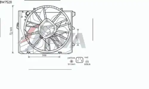 вентилятор охлаждения!\ BMW E87 3.0i 24V 05-07 BW7528 AVA