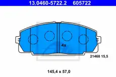 Тормозные колодки дисковые ATE 13.0460-5722.2